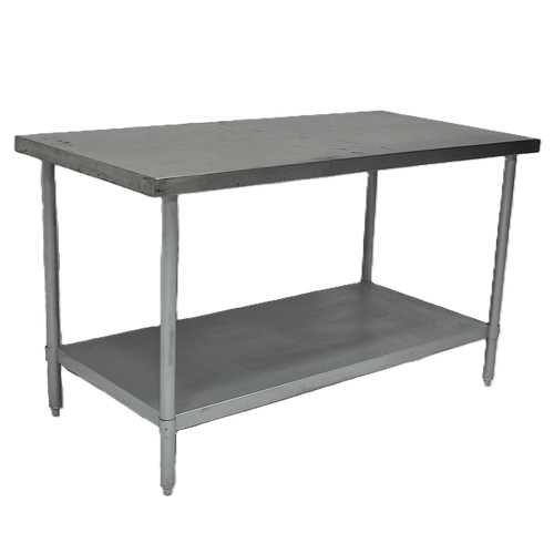 Used Stainless Steel Economy Work Table 30 x 60 w/ Undershelf