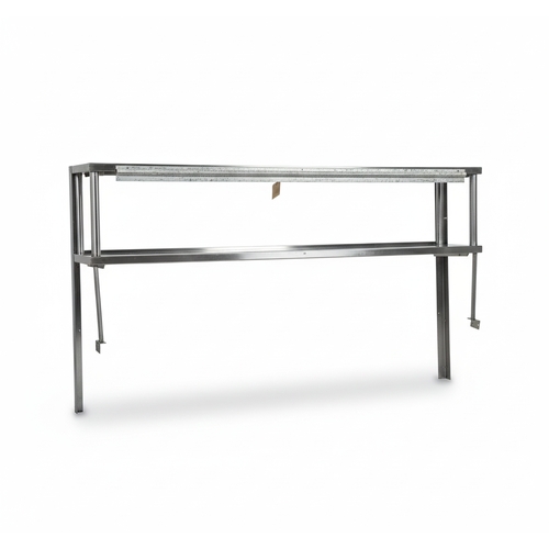 Used Stainless Steel Double Overshelf 84 x 15 x 49