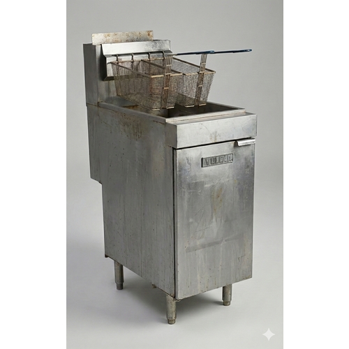 Used Vulcan LG400-1 Freestanding Nat Gas 40 lb Fryer