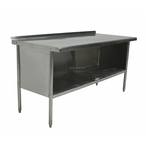 Used Stainless Steel Work Top w/ Storage Cabinet 72x30x38