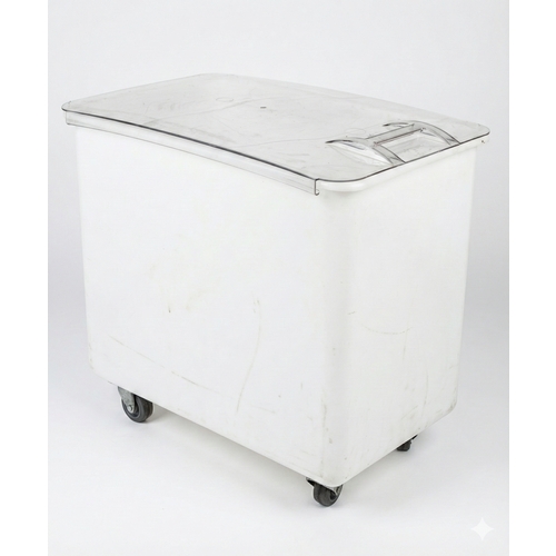Cambro IB44148 42.5 Gallon White Flat Top Mobile Ingredient Storage Bin