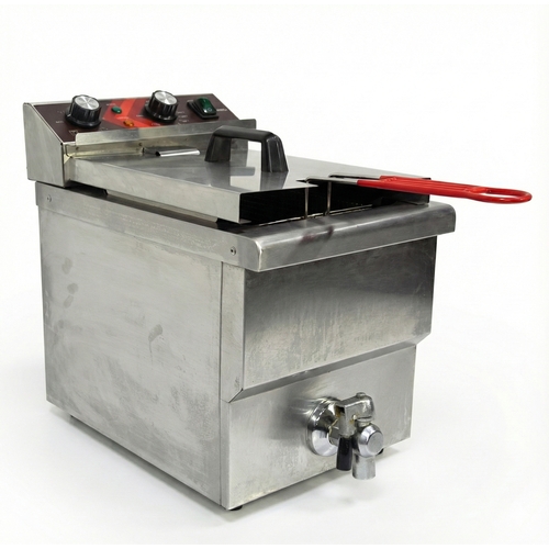 Used Eggkitpo EGEF-12V 12L Commercial Deep Fryer with Drain