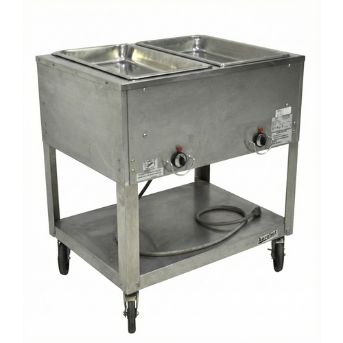 Used Duke Manufacturing EP302 M Portable 2-Well Electric Hot Food Steam Table