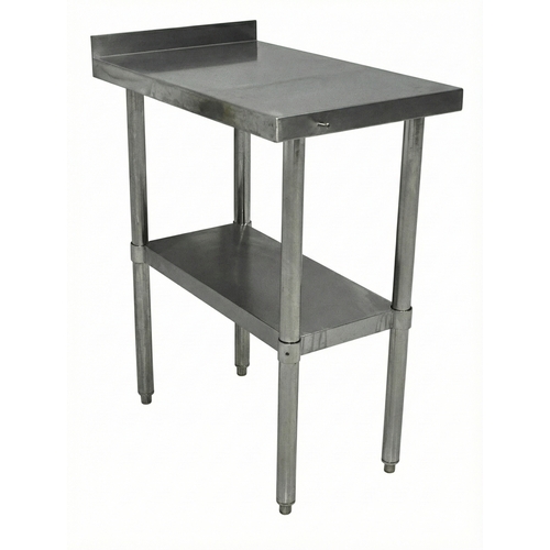 Used 18x30 Stainless Steel Work Table with 2" Backsplash