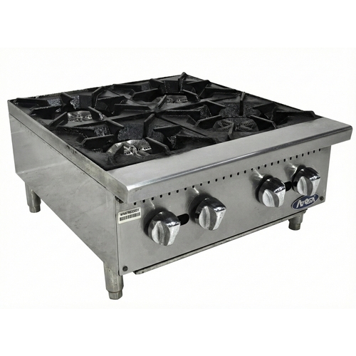 Used Atosa ACHP-4 CookRite 24" Four Burner Gas Countertop Hot Plate