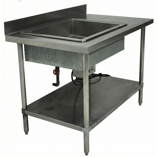 Used Atlas Metal Industries WH-2 In Table Hot Food Drop-In Well Unit Electric 2-pan Size