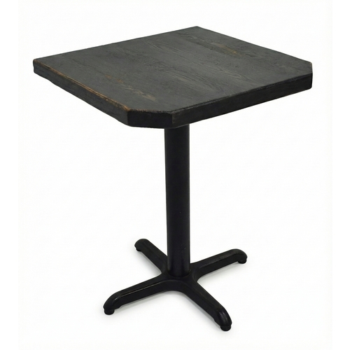 Used 24x24 Square Black Bisto Table