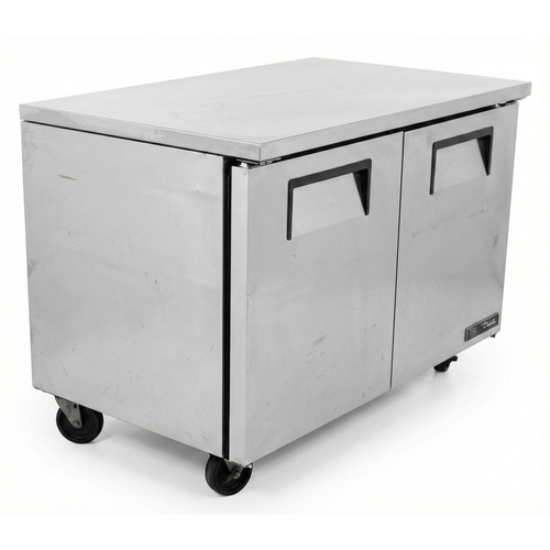 Used True TUC-48-HC 12 cu.ft Undercounter Refrigerator w/ 2 Stainless Doors