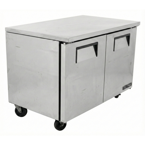 Used True TUC-48-HC 12 cu.ft Undercounter Refrigerator w/ 2 Stainless Doors