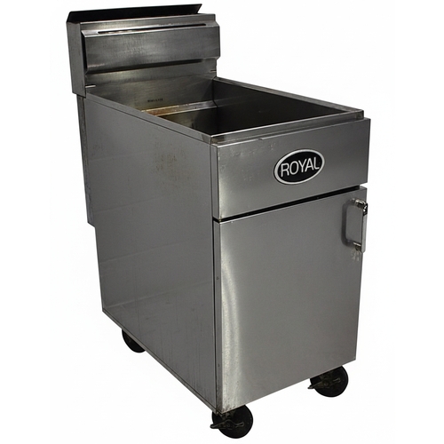 Used Royal RFT-75 75lb Stainless Steel Gas Fryer - 152K BTU