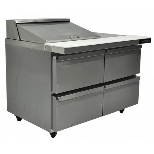 Used Continental Refrigerator SW48-12M 48" Mighty Top 4-Drawer Prep Table