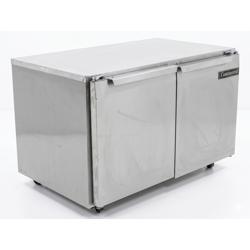 Used Continental Refrigerator DLUC-48-SS 48" Two Door Undercounter Cooler