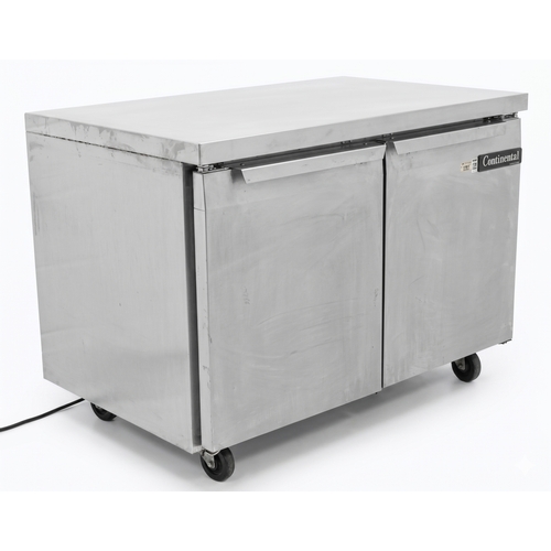 Used Continental Refrigerator SWF48 48" Two Door Undercounter Freezer