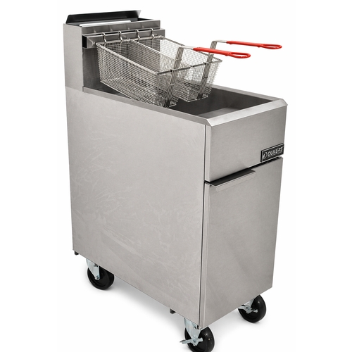 Pre-Owned Dukers DCF3-NG 40 lb. Natural Gas Floor Fryer