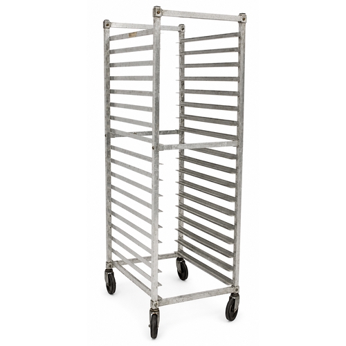 Used 4H1170 SPG Aluminum 18-Tier Mobile Sheet Pan Rack