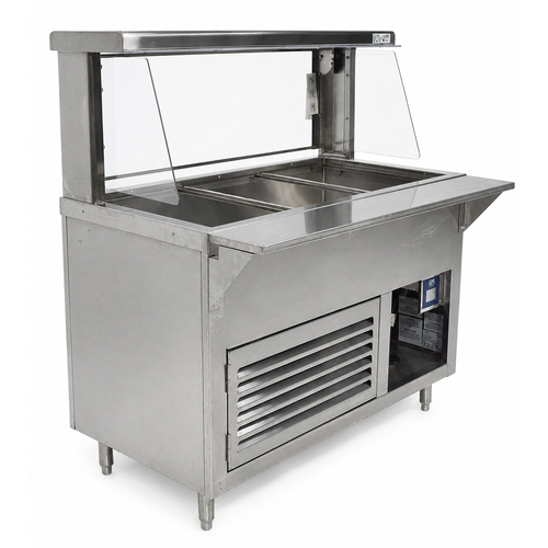 Used Duke Manufacturing DC-TCM-46SS-N7/TS-560 46" Mobile Cold Food Bar w/ Sneeze Guard