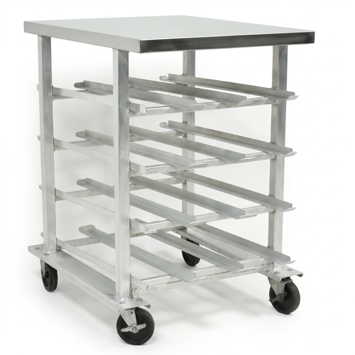 Used Winholt CR72S/S 48-Can Mobile Can Rack w/ Worktop