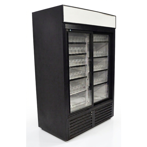 Used Q.B.D. Cooling Systems 800011207 2-Door Glass Commercial Refrigerated Merchandiser