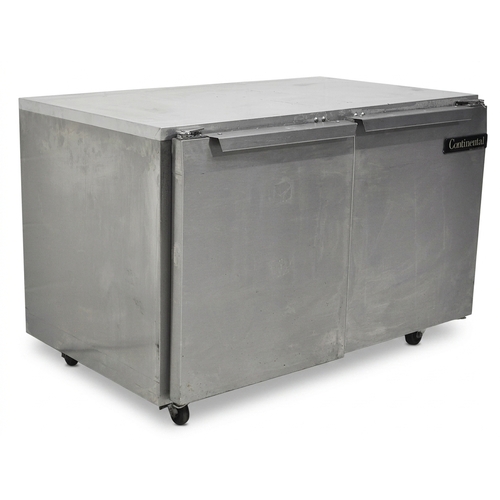 Used Continental Refrigerator DLUC-48-SS 48" Two Door Undercounter Cooler