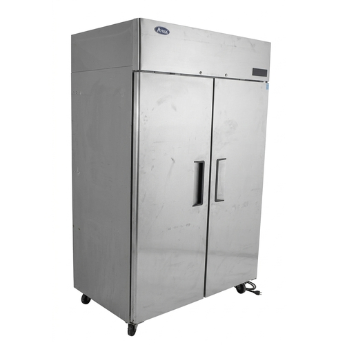 Used Atosa MBF8002GR Stainless 2-Door Reach-In Freezer