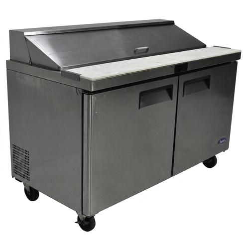 Used Atosa MSF8303GR 60" 2-Door Commercial Refrigerated Sandwich Salad Prep Table