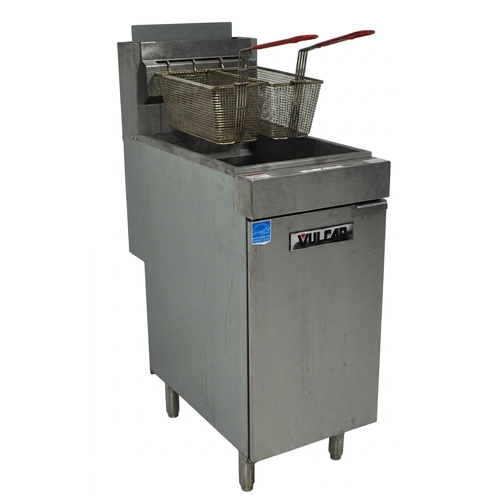 Used Vulcan 1VEG50M 50 lb Natural Gas Floor Fryer