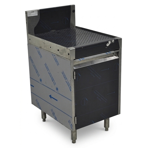Used Glas Tender DBCB-18 Stainless Steel Underbar Drainboard with Cabinet Base