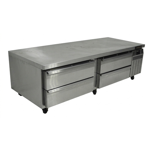 Used Continental Refrigerator D84GN 84" 4-Drawer Refrigerated Chef Base Cooler