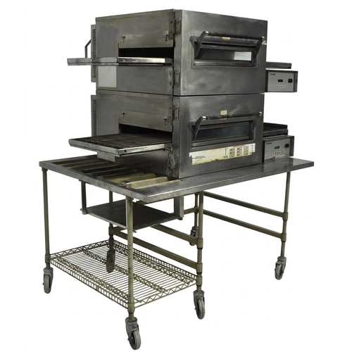 Used Lincoln 1132 Double Stack Electric Conveyor Oven 208V
