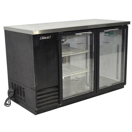 Used Turbo Air TBB-2SGD 2 Glass Door Back Bar Cooler