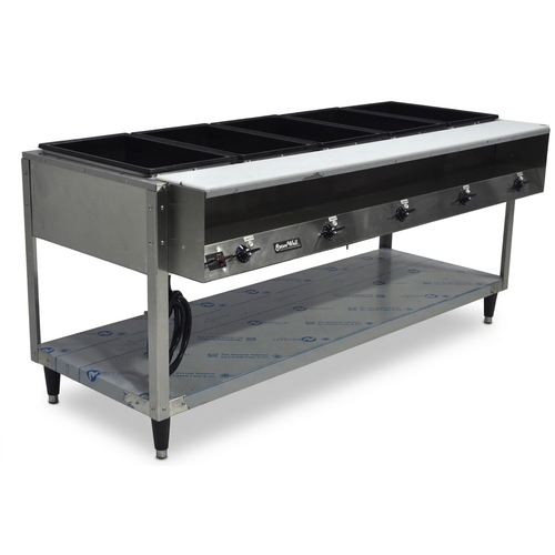 Used Vollrath 38119 5-Well Electric Hot Food Steam Table with Cutting Board