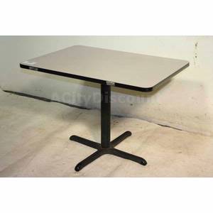Used Restaurant Kitchen 4-Person Laminate Table & Cast Iron Base