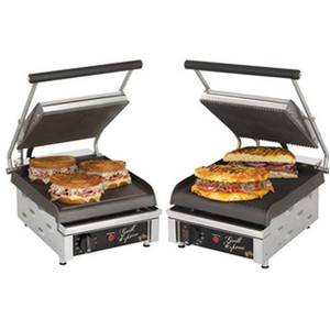 Star GX10I 10in Smooth or Grooved 2-Sided Sandwich Panini Grill 120v