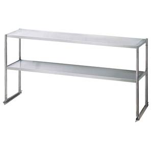 Green World by Turbo Air TSOS-4R 4' Long Table Mounted Overshelf-Double - 304 Stainless Steel