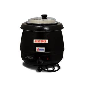 SB6000A 13.7 Quart Black Soup Kettle Warmer 400w