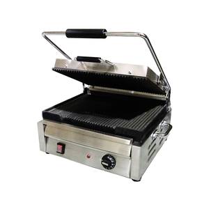  SG10173 Panini Sandwich Grill Ribbed 11.75" x 15" Grill Surface
