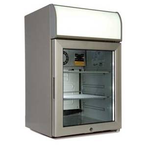 ATC Coolers CTB-200 2 Cu.Ft Glass Door Counter Top Display Cooler 2 Wire Shelves