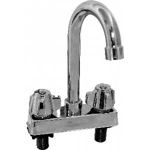 GSW USA AA-422G 4" Commercial Bar Faucet w/ 5" Gooseneck Spout NO LEAD