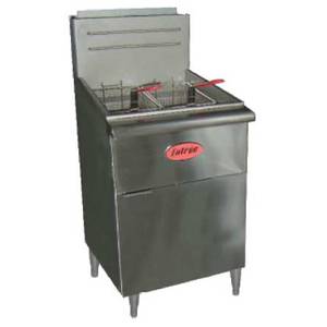 Entree F5-N Commercial 70lb Natural Gas Deep Fryer w/ Two Fry Baskets