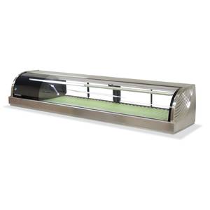 Hoshizaki HNC-180BA 71" Refrigerated Sushi Glass Case Stainless Counter Top