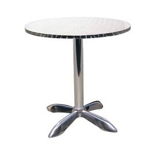 H&D Commercial Seating 770R 27.5in Round Aluminum Restaurant Table