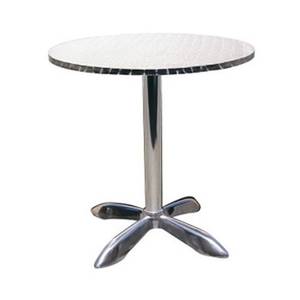 H&D Commercial Seating 780R 31.5in Round Aluminum Restaurant Table