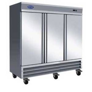 Entree CF3 72 Cu.Ft. Commercial 3 Door Stainless Freezer W/ 9 Shelves