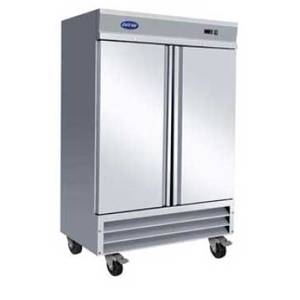 Entree CR2 49 Cu.Ft. Commercial 2 Door Stainless Refrigerator 6 Shelves
