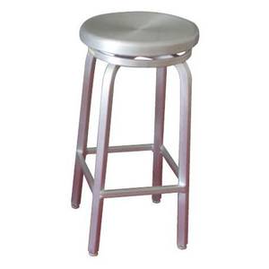 AAA Furniture 808BS Indoor Outdoor Backless Restaurant Bar Stool w/ Swivel Seat