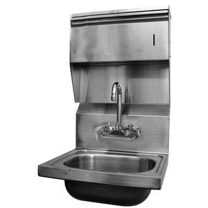 GSW USA HS-1615C Hand Sink 16"x15" w/ NO LEAD Faucet & Towel Dispenser