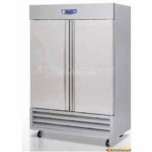 Migali G3-2F Commercial 49 Cu.Ft Stainless 2 Door Reach-In Freezer