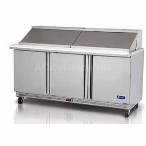 Migali G3-SP72-30BT Commercial 72" Big Top Sandwich Prep Unit Cooler 30 Pans