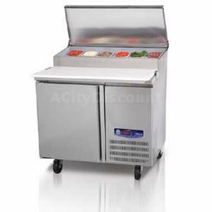 Migali G3-PP46 Commercial 46" Stainless Pizza Prep Table Cooler