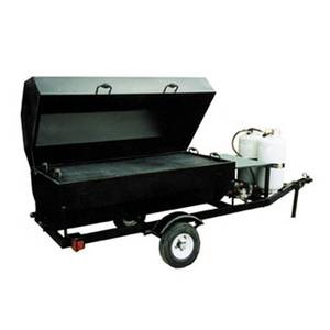 Big John Grills RW6SDG 150" Towable LP Gas BBQ Grill Single Door 15 SqFt Grill Area